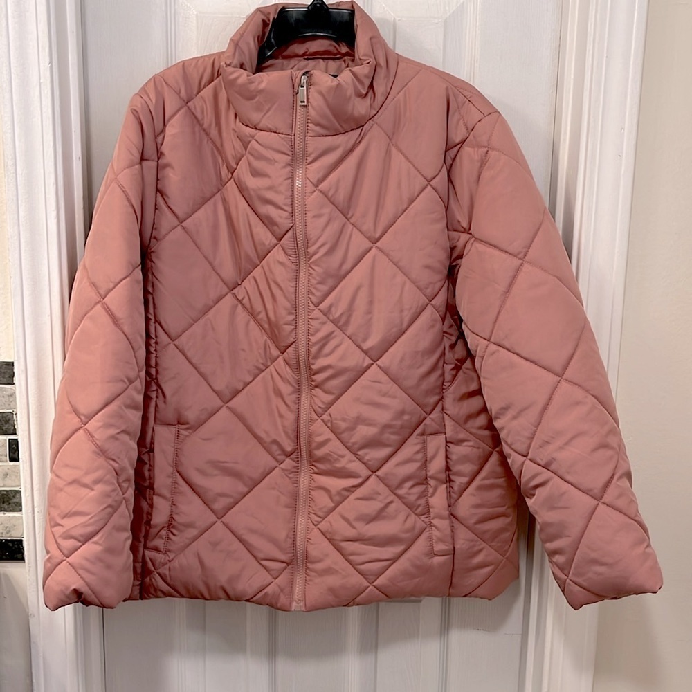 New York & Company Blush Pink Puffer Jacket Size XL